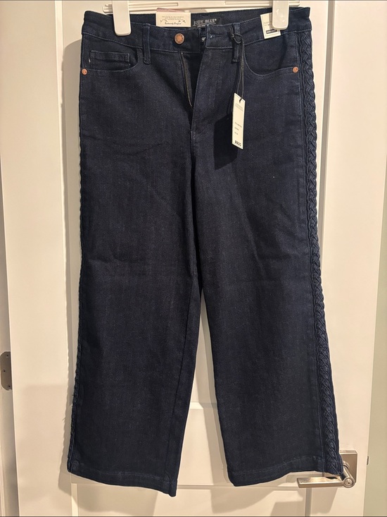 Judy Blue Denim - Judy Blue High Waist Wide Leg Cropped Jeans 9/29